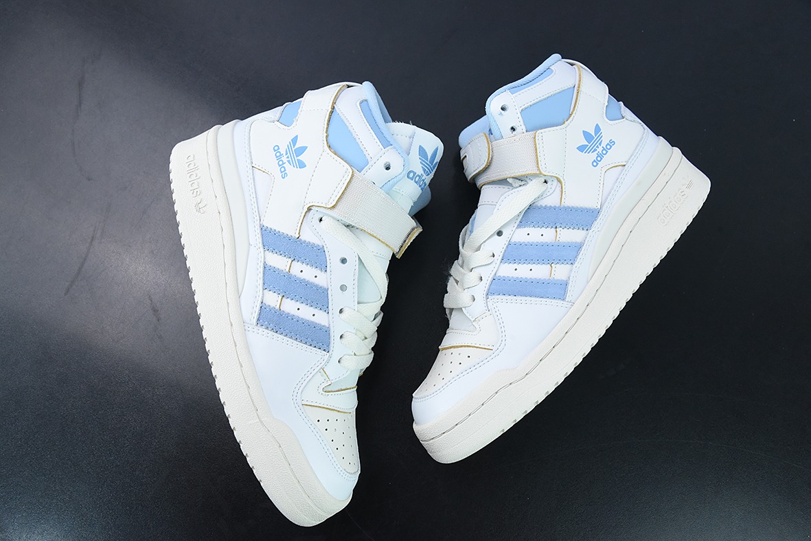 Adidas Forum 84 HIGH三叶草高帮经典魔术贴复古板鞋 货号: GW5924