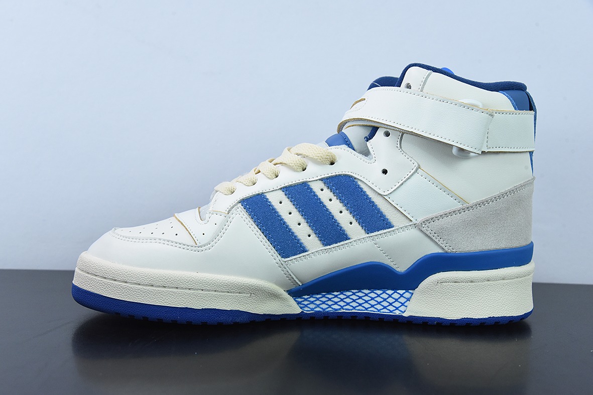 Adidas Forum 84 HIGH三叶草高帮经典魔术贴复古板鞋 货号: FY7793