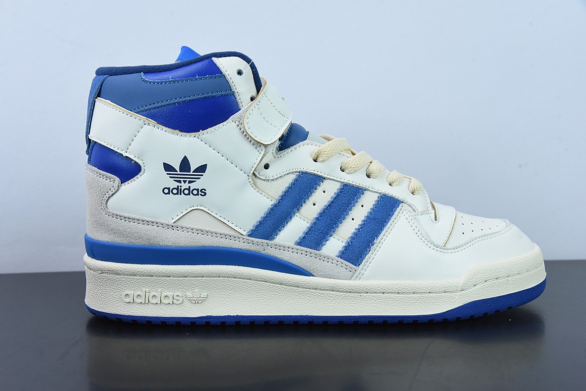 Adidas Forum 84 HIGH三叶草高帮经典魔术贴复古板鞋 货号: FY7793