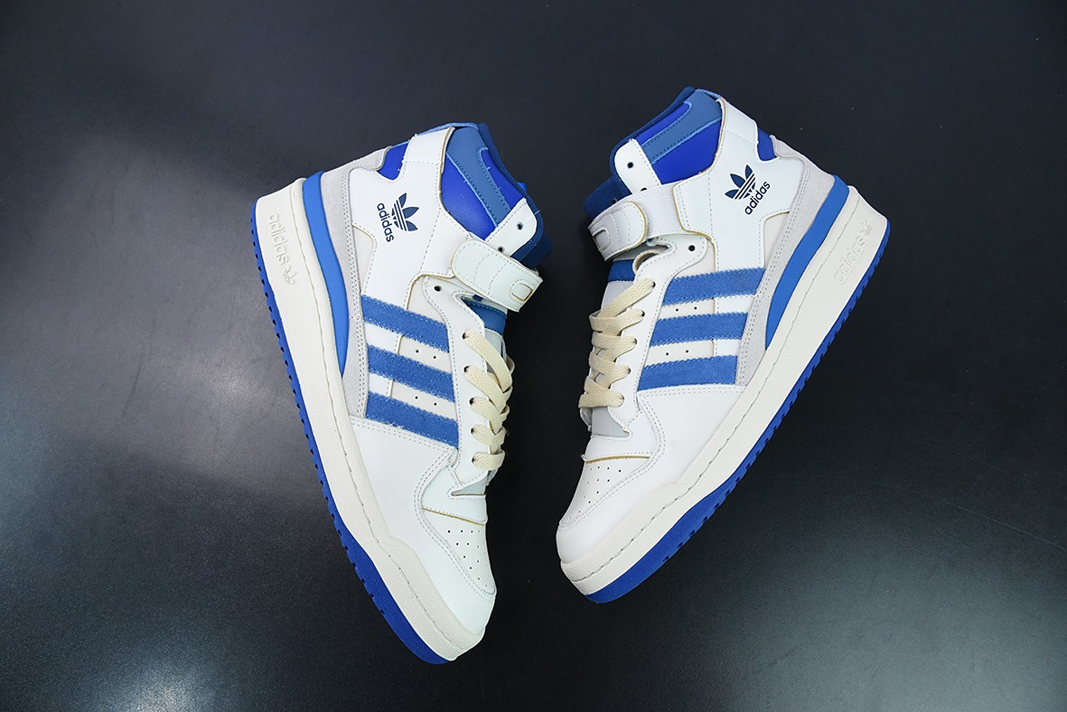 Adidas Forum 84 HIGH三叶草高帮经典魔术贴复古板鞋 货号: FY7793
