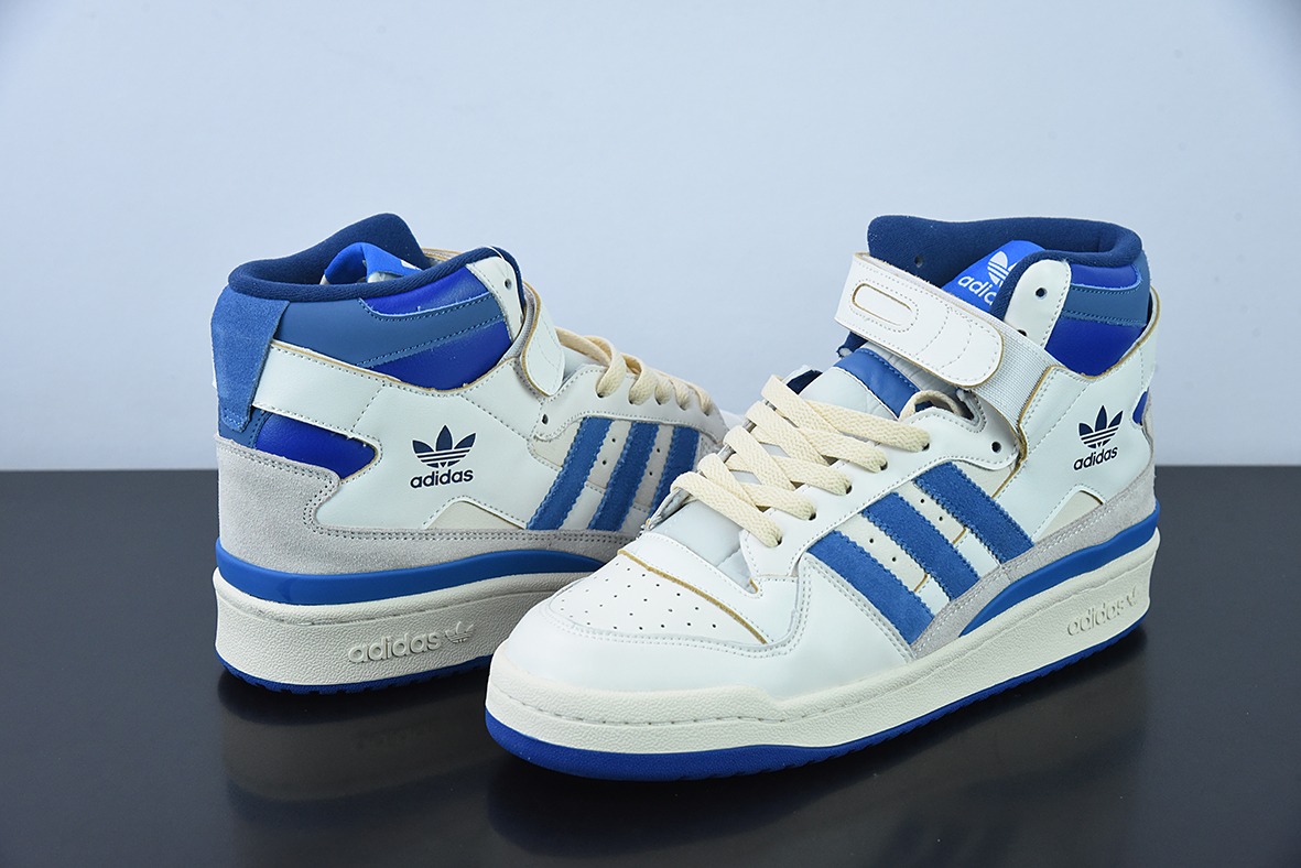 Adidas Forum 84 HIGH三叶草高帮经典魔术贴复古板鞋 货号: FY7793