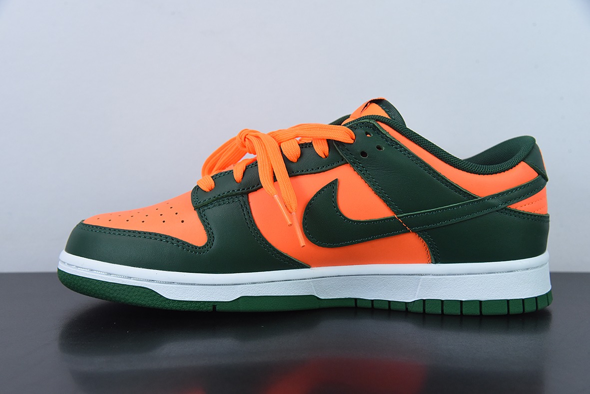 Nk SB Dunk Low "Miami Hurricanes" 橘绿色 SB低帮休闲板鞋 货号:DD1391-300