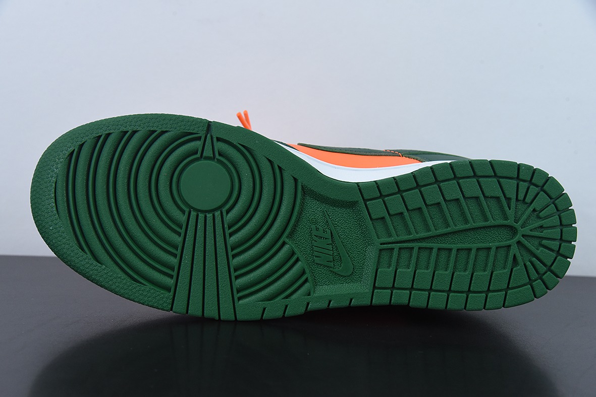 Nk SB Dunk Low "Miami Hurricanes" 橘绿色 SB低帮休闲板鞋 货号:DD1391-300