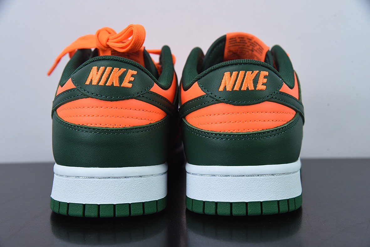 Nk SB Dunk Low "Miami Hurricanes" 橘绿色 SB低帮休闲板鞋 货号:DD1391-300