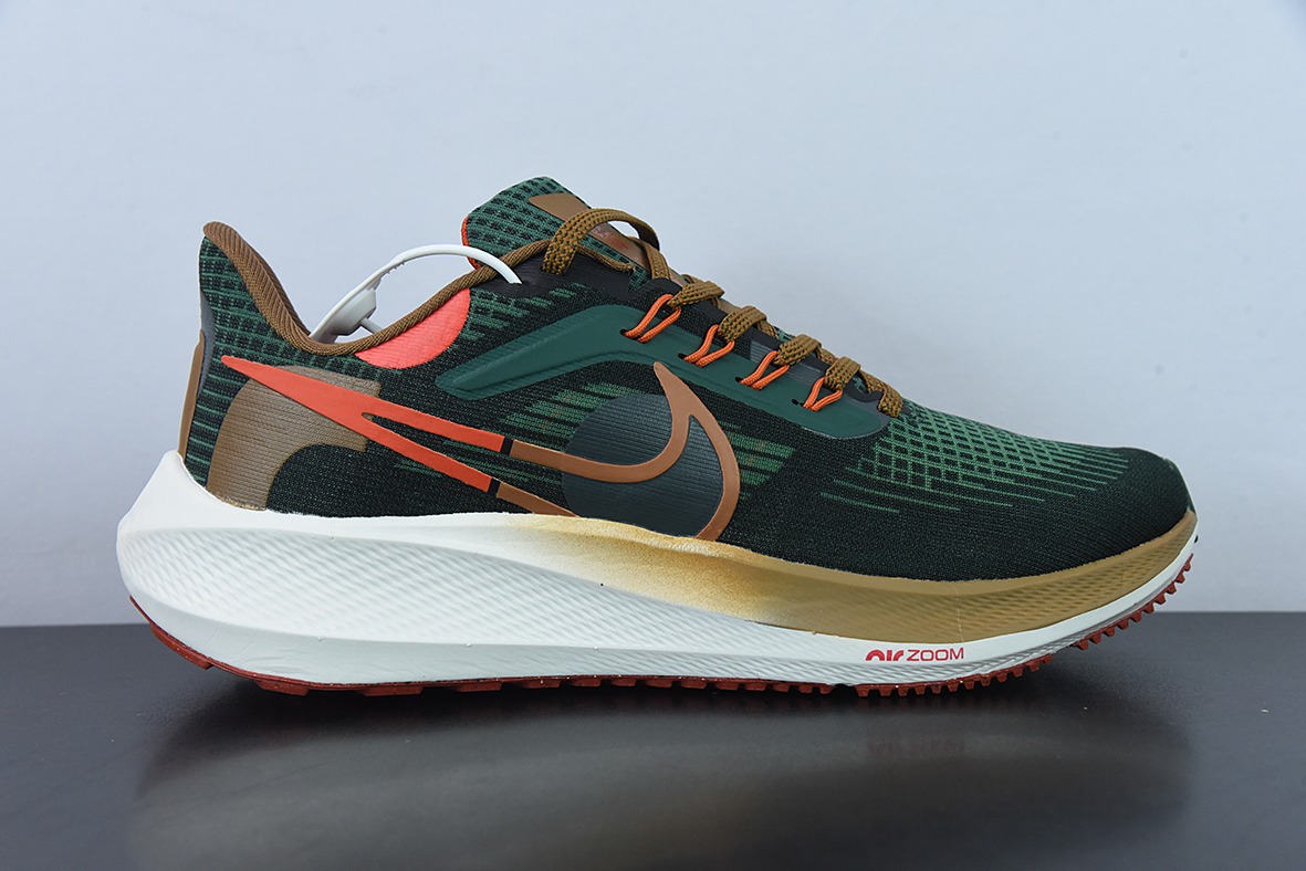 NK Air Zoom Pegasus 39"Dark Green/Orange"39代超级飞马涡轮增压马拉松休闲运动慢跑鞋“网织深绿橙”DO9500-300