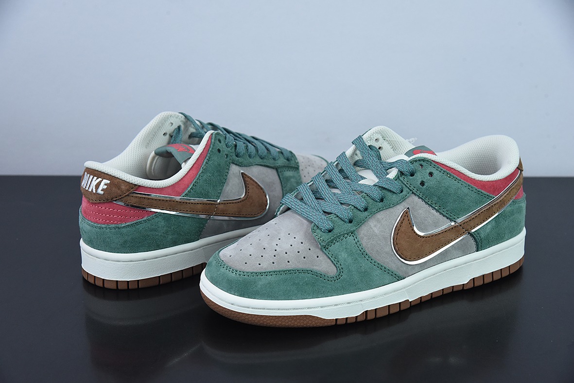 Otomo Katsuhiro x NK SB Dunk Low "Steamboy OST" 大友克洋 麂皮绿灰低帮休闲板鞋 1391-203