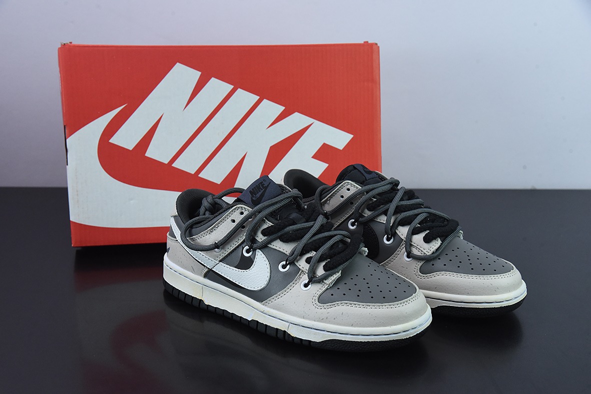 Nike SB Dunk Low 荒漠废土 反转摩卡低帮休闲板鞋 解构抽绳鞋带货号：DJ6188 002