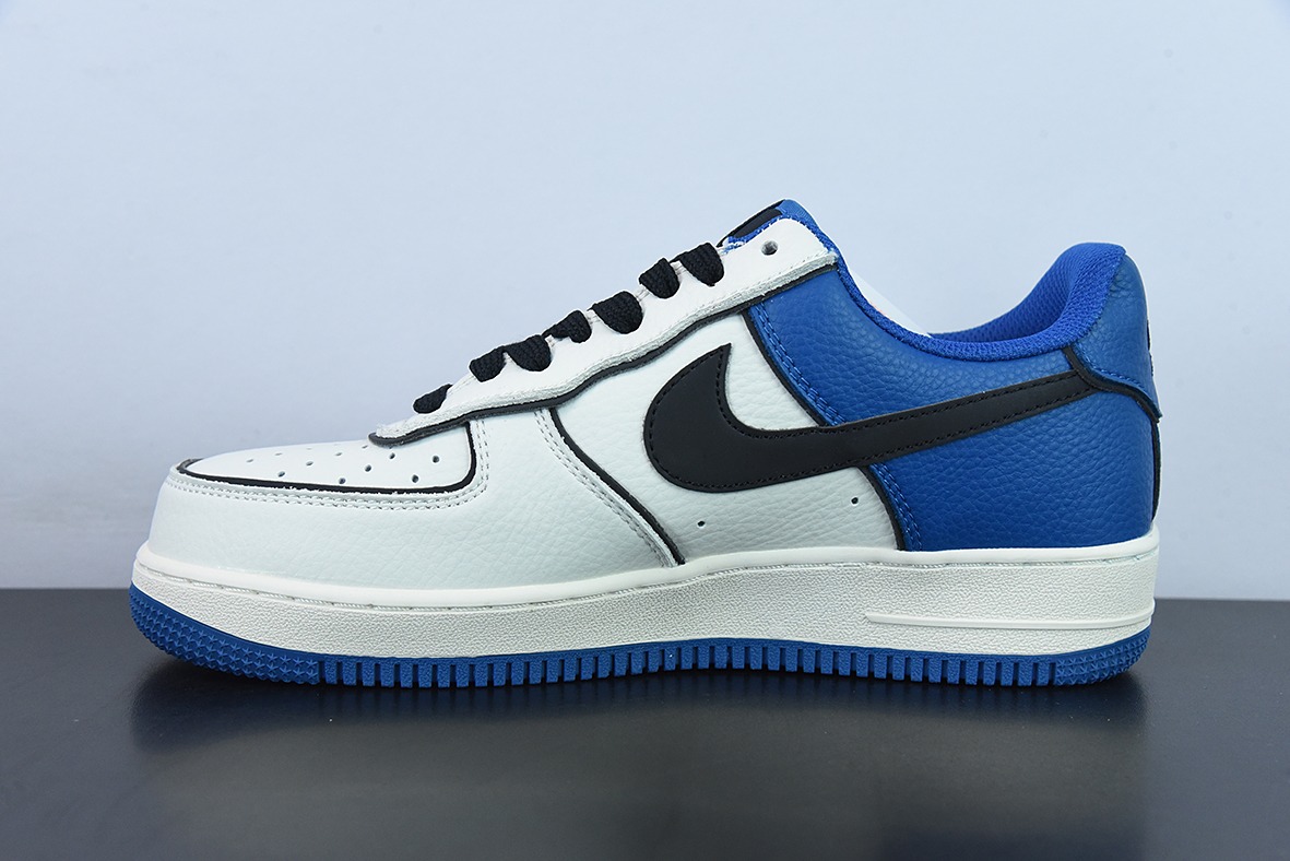 Nike Air Force 1 Low 07 米蓝黑 情人节男女同款运动鞋 货号：AL2236 300