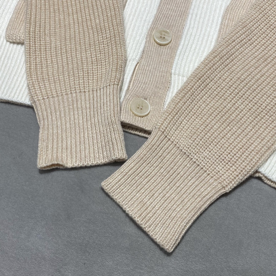 【新品】渠道精品.2022秋冬Fe*di 提花针织V领毛衣开衫