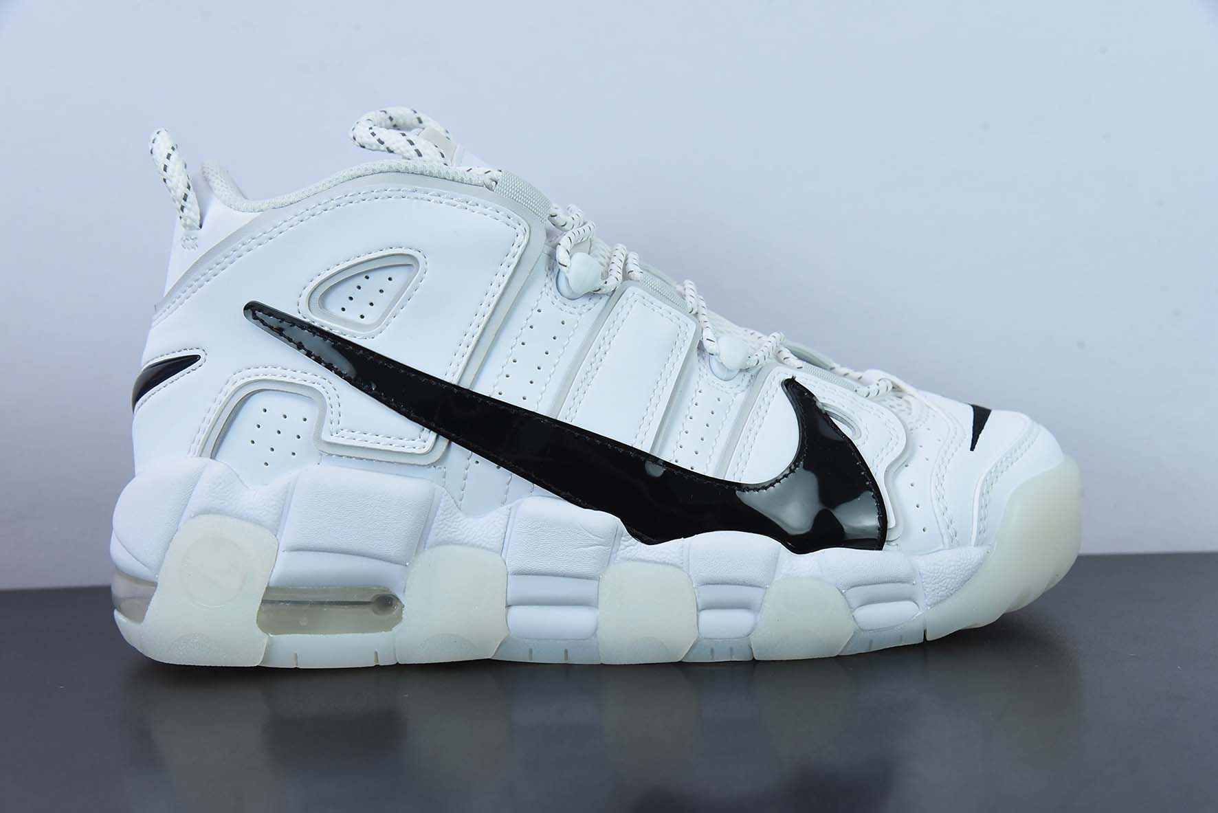 Nike Air More Uptempo‘96“Copy/Paste”(GS)白黑男女同款运动鞋 货号:DQ5014 100