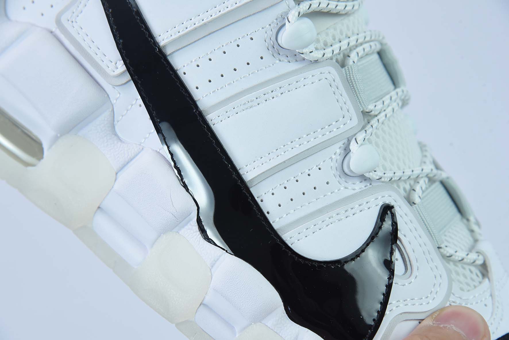 Nike Air More Uptempo‘96“Copy/Paste”(GS)白黑男女同款运动鞋 货号:DQ5014 100