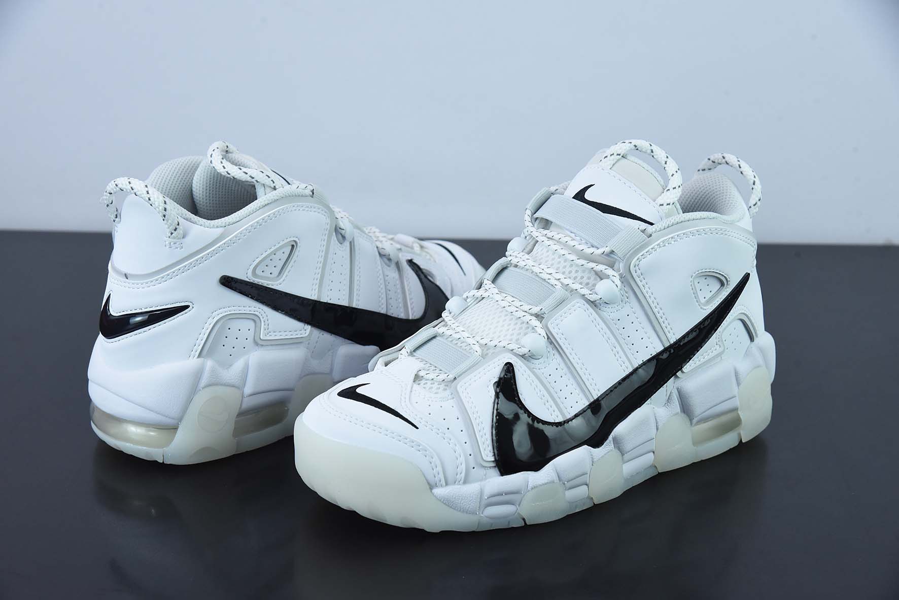 Nike Air More Uptempo‘96“Copy/Paste”(GS)白黑男女同款运动鞋 货号:DQ5014 100