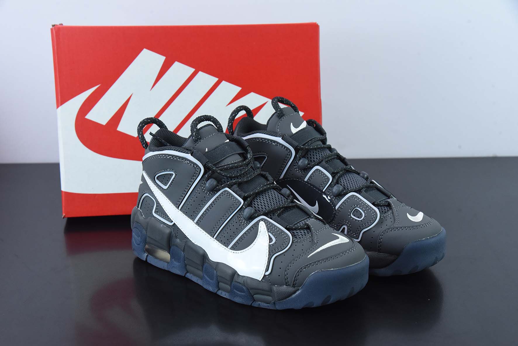 Nike Air More Uptempo‘96“Copy/Paste”GS黑男女同款运动鞋 货号:DQ5014 100
