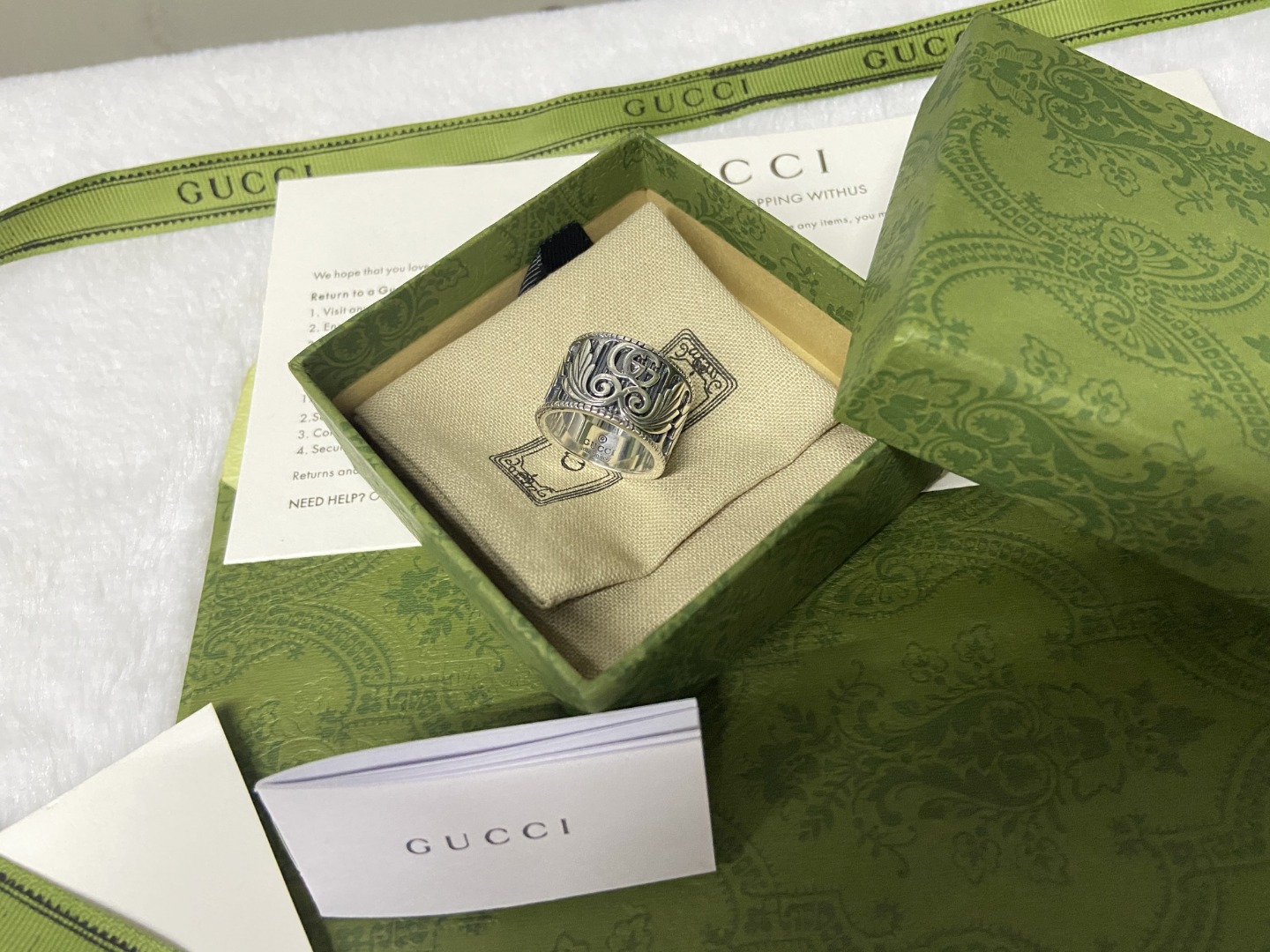 Gucci Double G Wing Ring - Comprehensive 9
