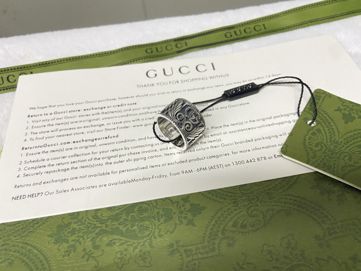 Gucci Double G Wing Ring - Comprehensive 7
