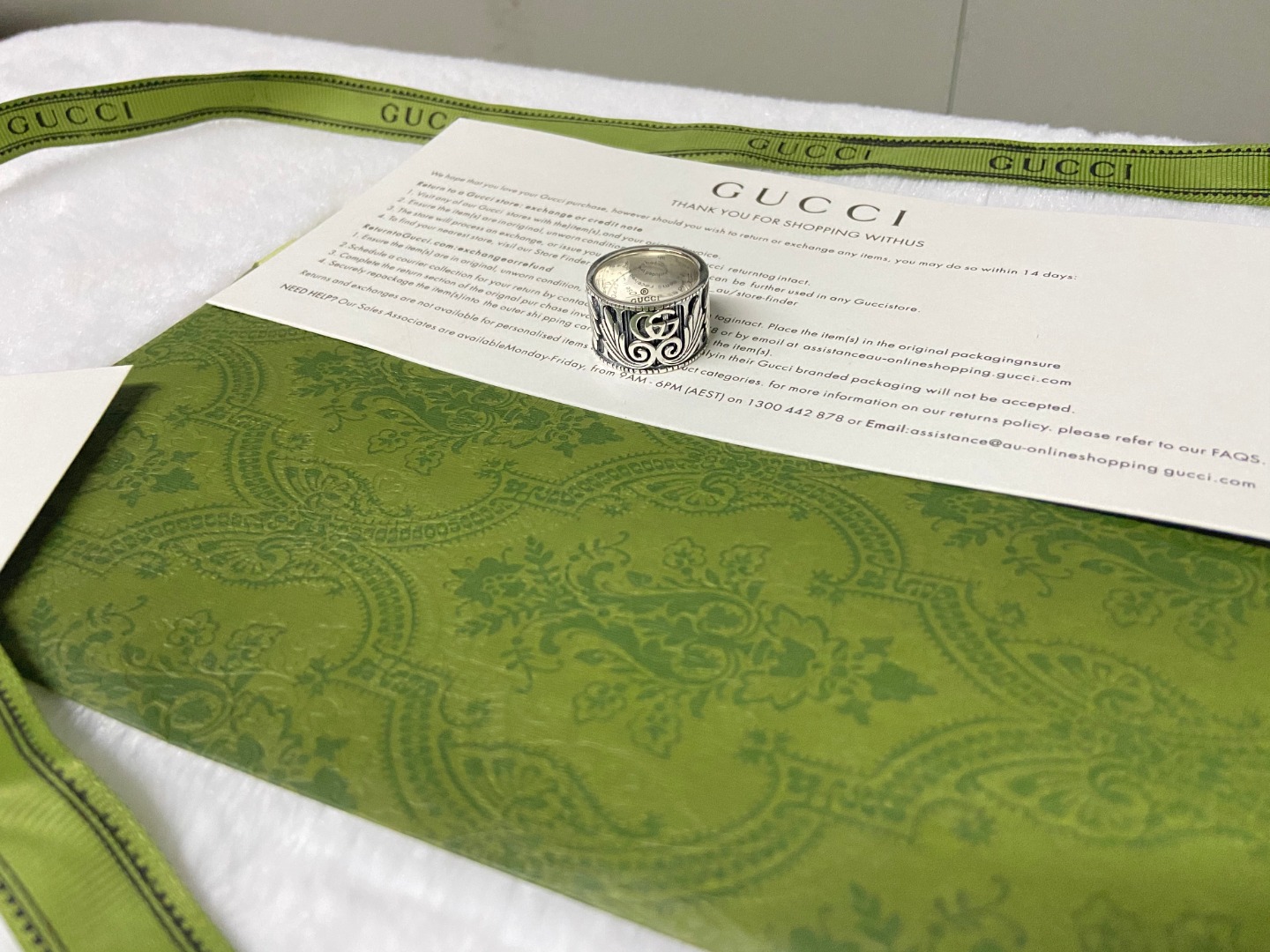Gucci Double G Wing Ring - Comprehensive 6