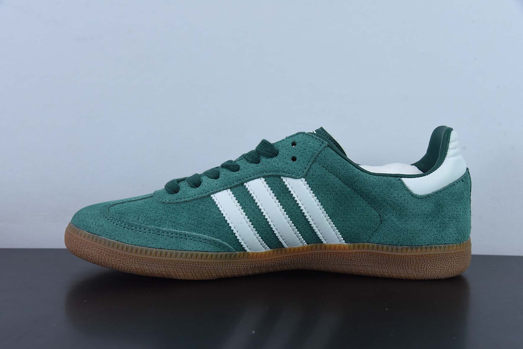 [Adidas Originals Series]Adidas Samba OG Grey Green Samba Suede Vintage Casual