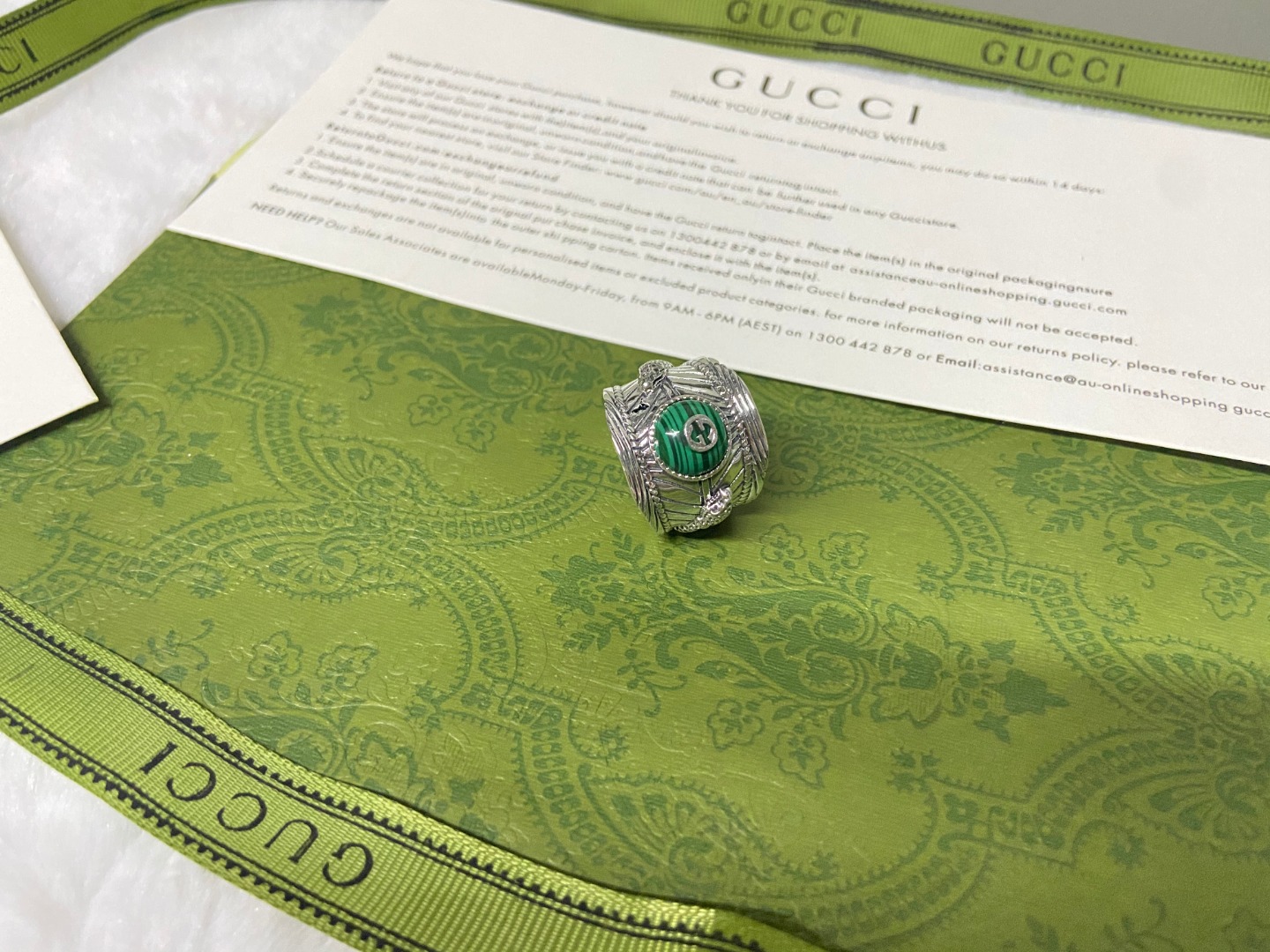 Gucci Jewelry Ring- AAA Class Replica
 Green