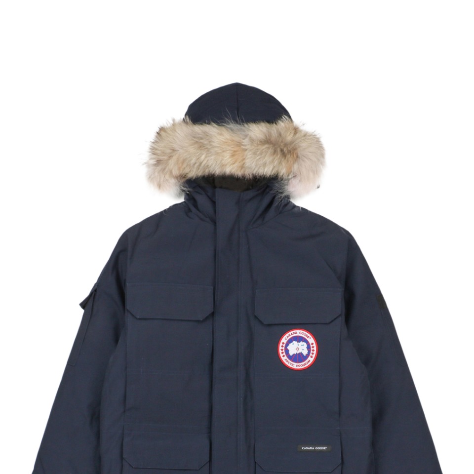 08 Expedition style down jacket navy bluefabric uses FeatherLight 10D waterp