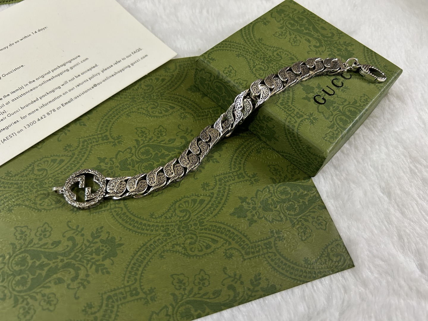 Gucci 古驰 雕花手链 长度：18-20-22CM