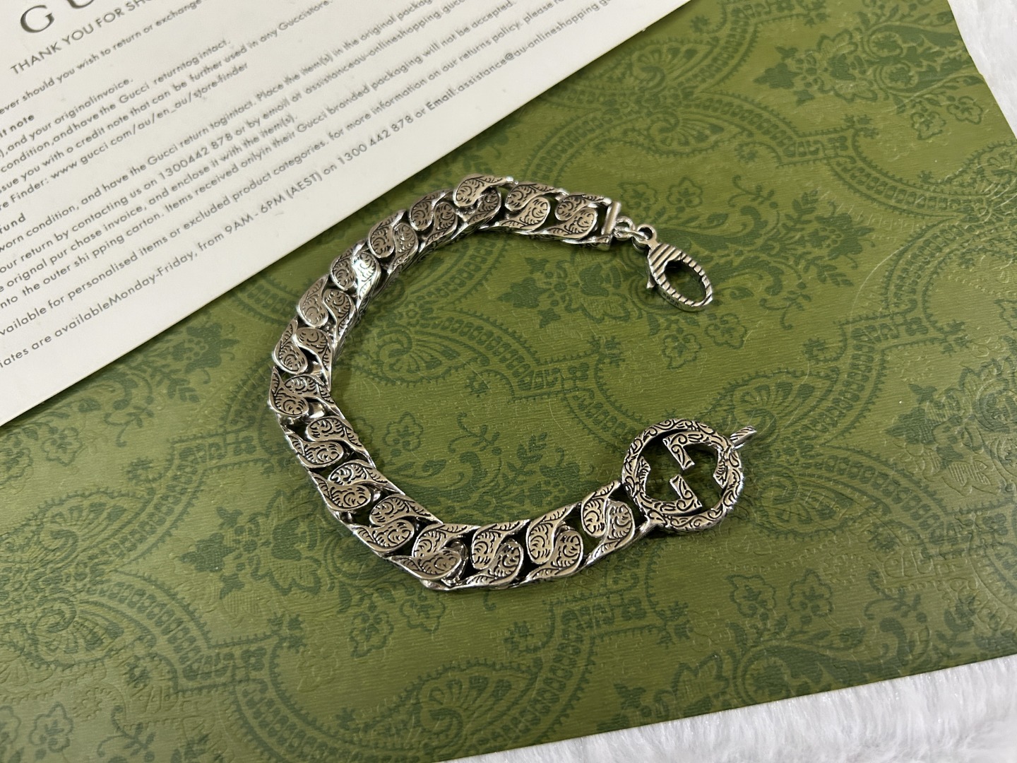 Gucci 古驰 雕花手链 长度：18-20-22CM