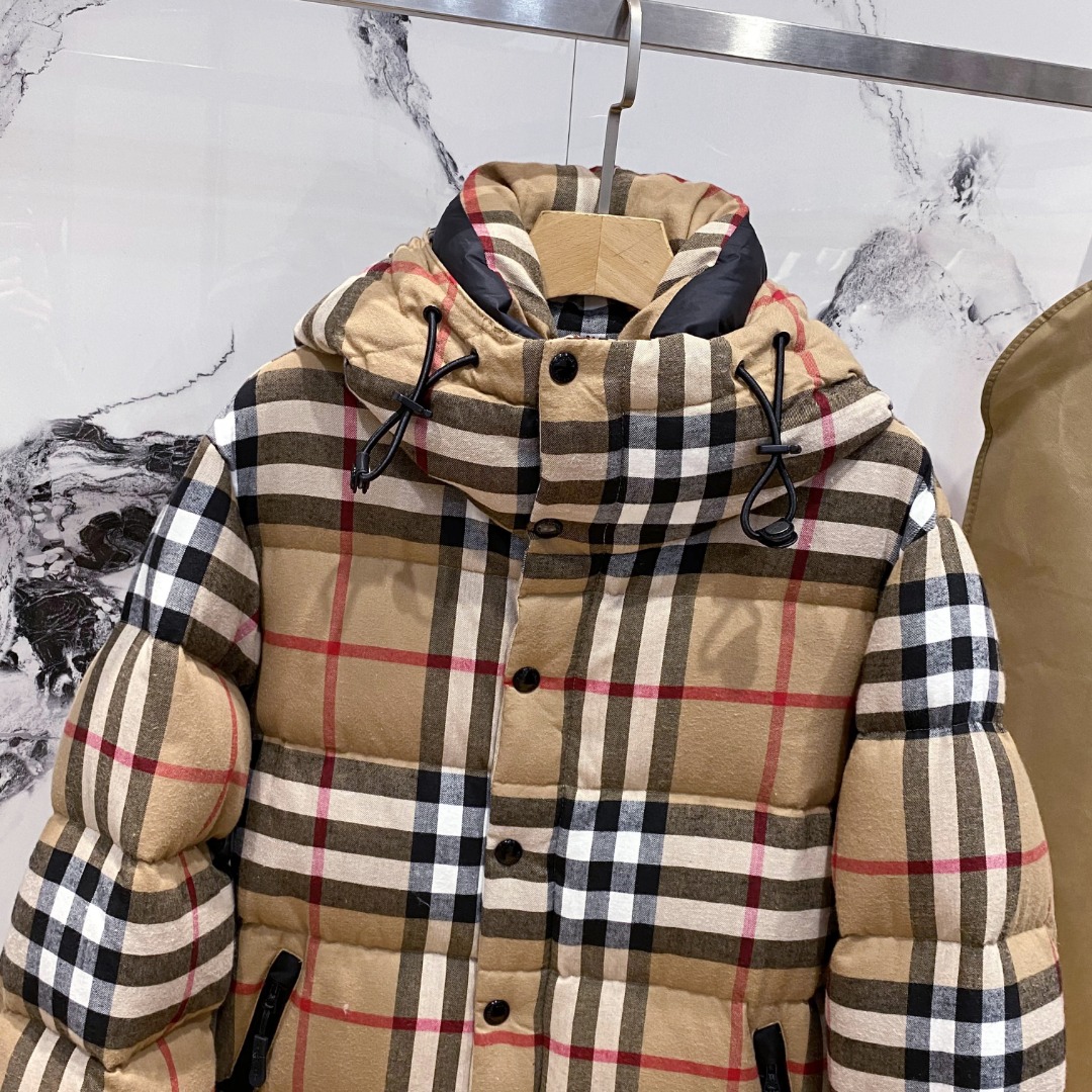 Bur 2022 秋冬新款对格设计羽绒服夹克外套