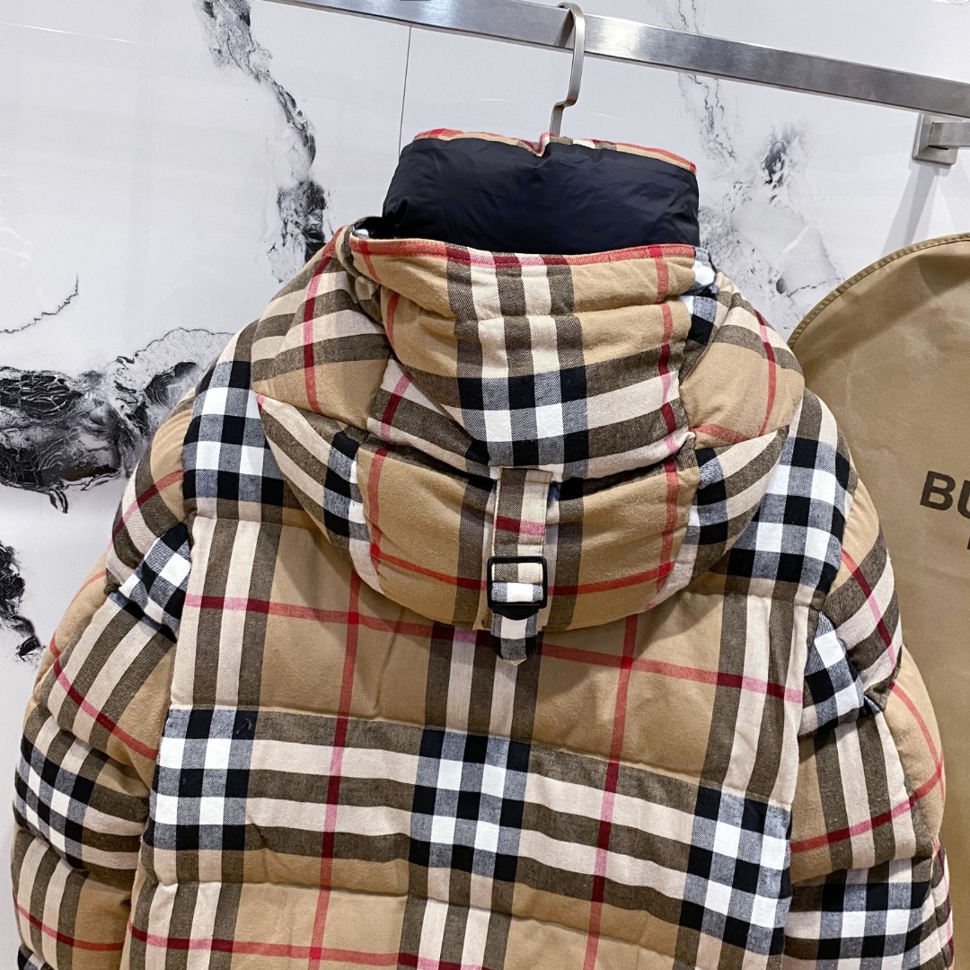 Bur 2022 秋冬新款对格设计羽绒服夹克外套
