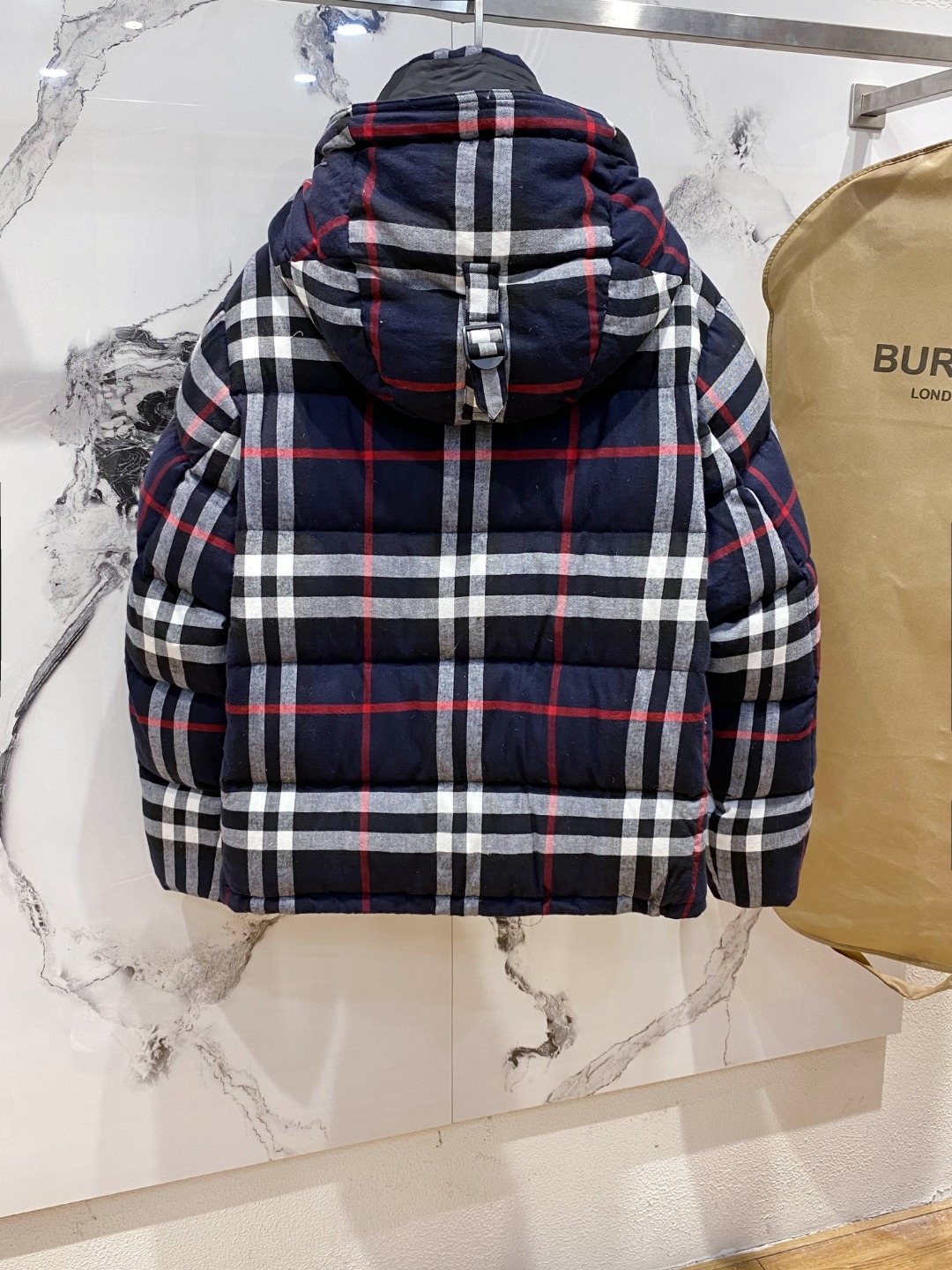 Bur 2022 秋冬新款对格设计羽绒服夹克外套