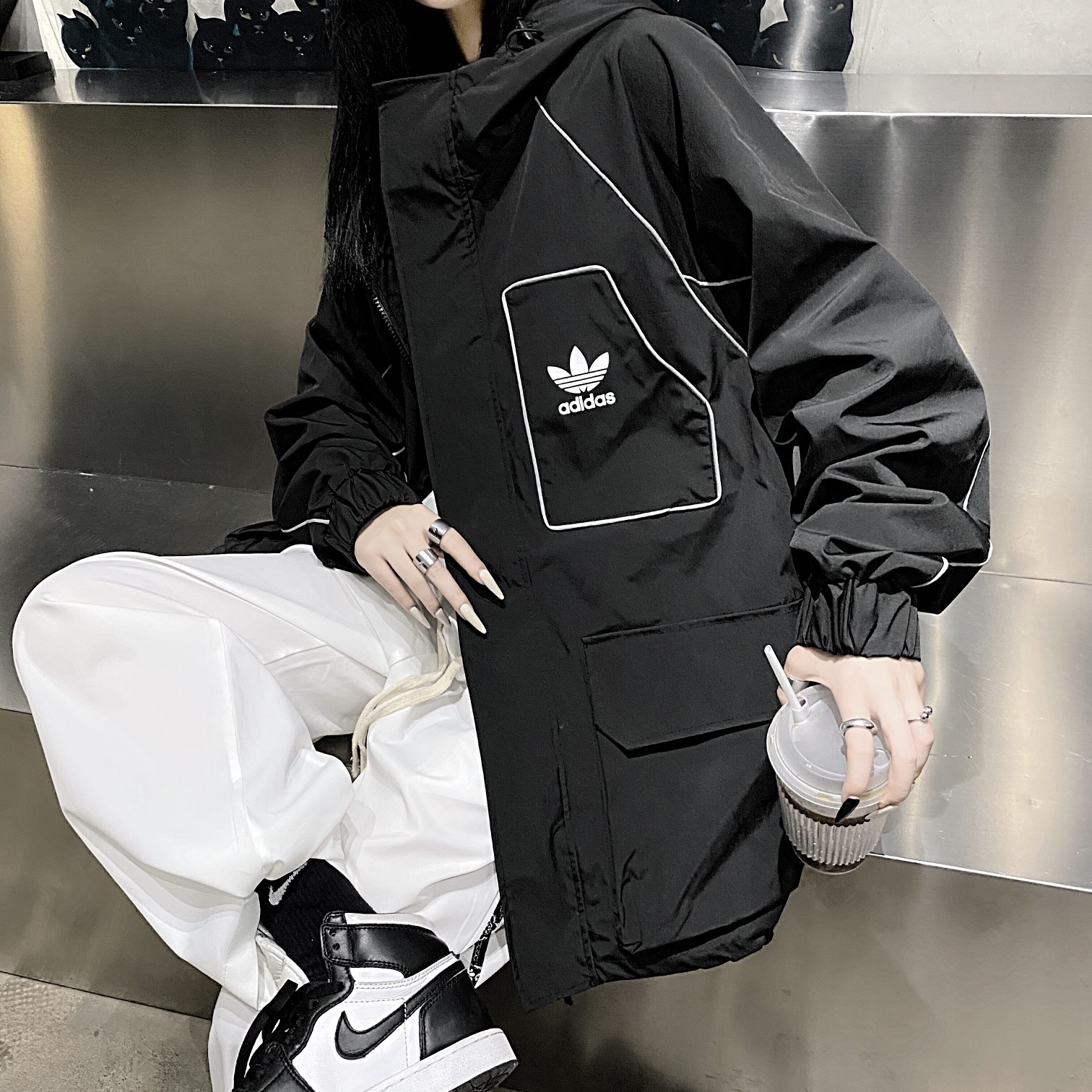 Adidas/阿迪达斯超火新款反光外套