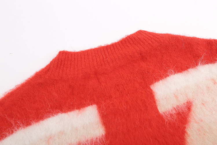 TC 361#S/M/L/XL CHRISTMAS RED HORSE SWEATER - 图片 5