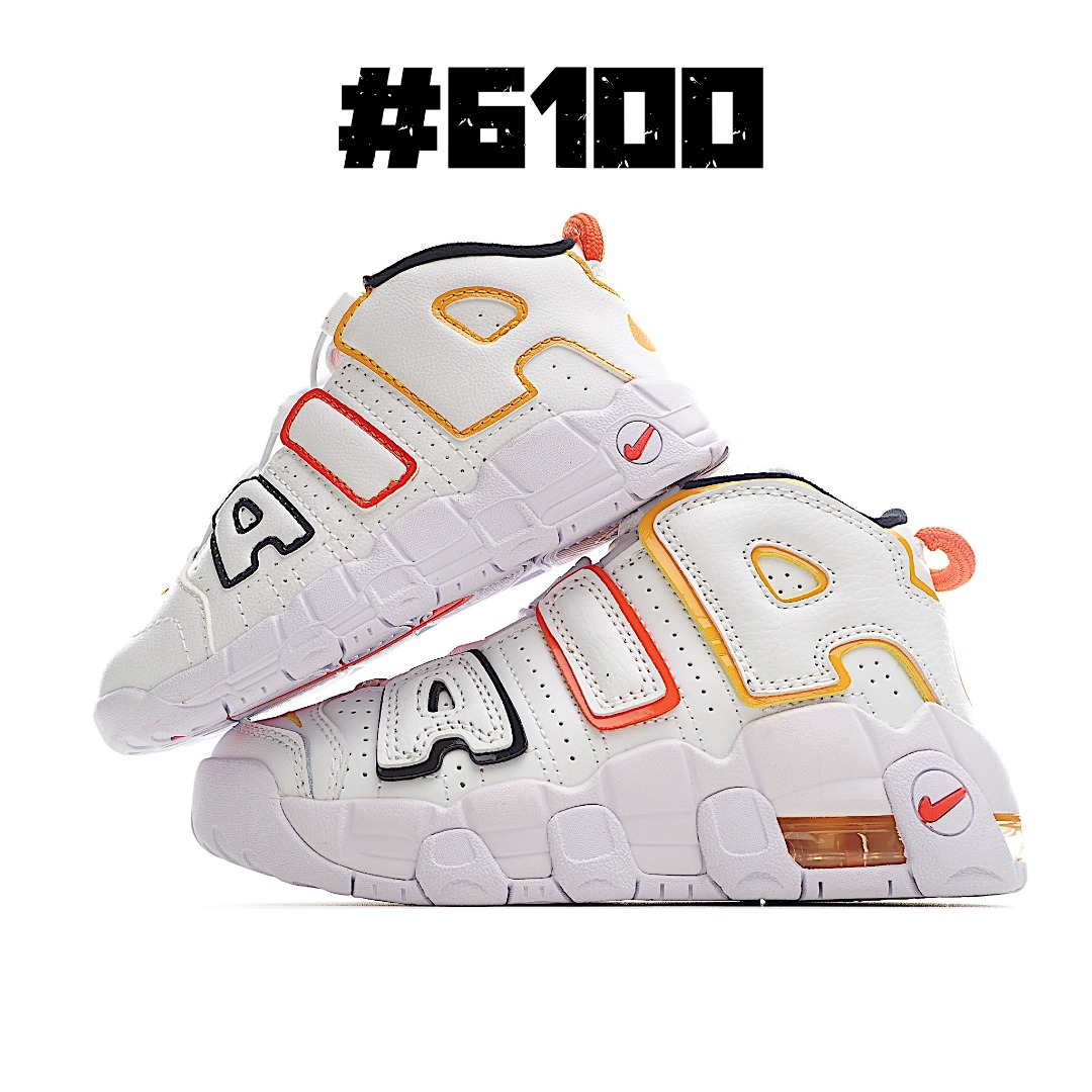 图片[3]-🈴集合图 NK 皮蓬 复古篮球松紧带童鞋 1996年，以流行于街头的涂鸦文化为设计灵感，打造出了整体的设计风格夸张而充满魅力，厚实而充满质感的皮质鞋面两侧印刻了一对巨大的字母AIR，独特炫酷的外观惊艳无比。因皮蓬上脚而被广大球迷所熟知，恰逢1996年芝加哥公牛72胜10负的逆天战绩与顺利捧杯，加之皮蓬在赛场上的完美表现，也为其增添了不少的光环，是为球鞋爱好者匠心打造的致敬之作。 尺码：24–27 小童 28-37.5 大童-选品中心