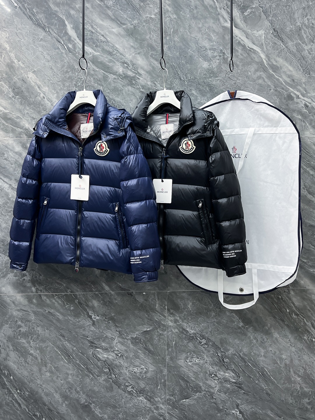 新品】2022秋冬MON新款可拆袖子两穿男士休闲羽绒服外套