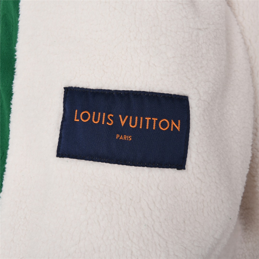 500 Louis Vuitton/路易威登 21Fw 暗纹压花羊羔毛牛仔夹克