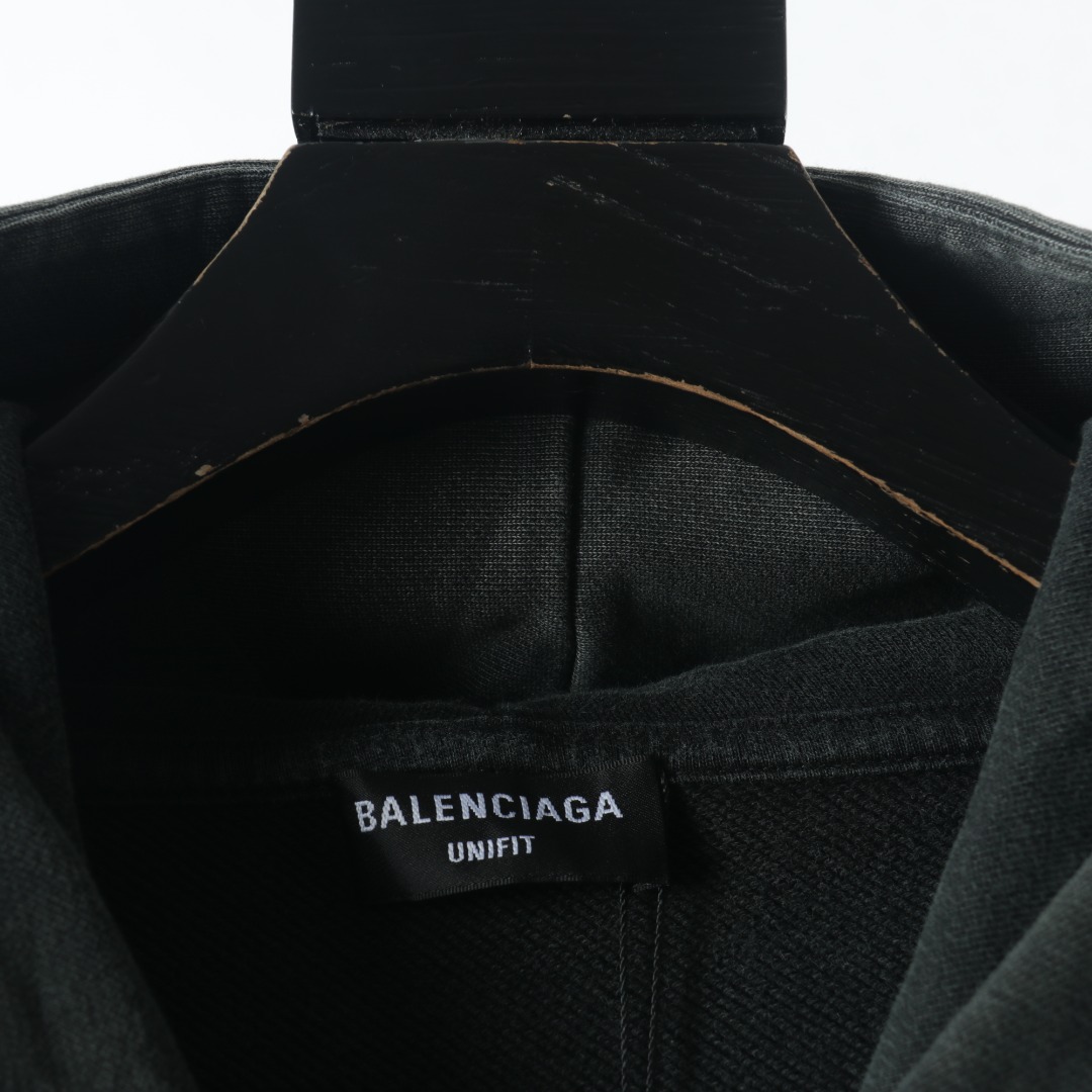 320 Balenciaga/巴黎世家 2022新款水洗蜡染连帽卫衣