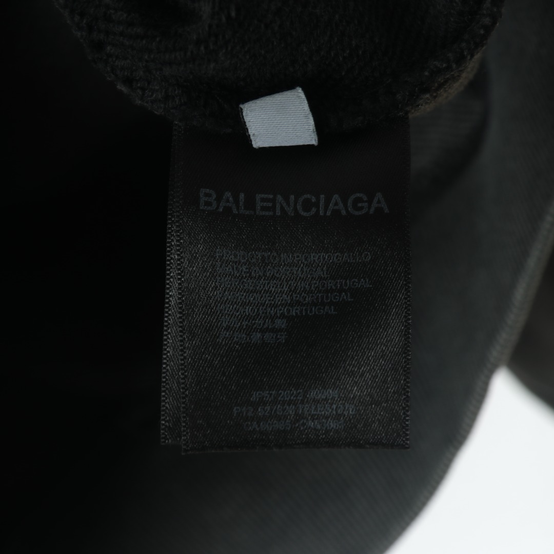 320 Balenciaga/巴黎世家 2022新款水洗蜡染连帽卫衣