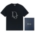 Dior Clothing T-Shirt Black White Embroidery Cotton Spring/Summer Collection Short Sleeve