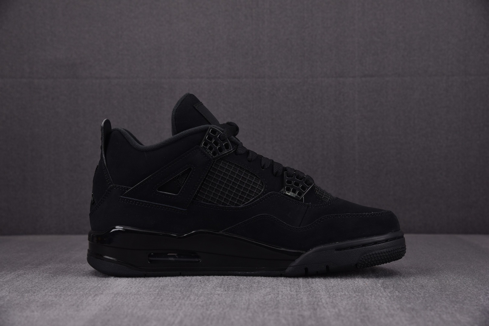 AJ4黑猫尺码40-48.5总裁R版出品-AirJordan4BlackCatAJ4黑猫纯黑CU1110