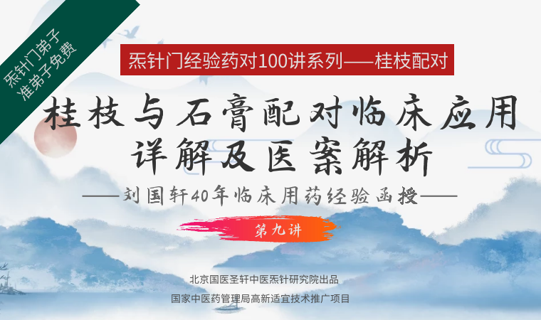 《Z6353-qz-刘国轩药对100讲，第九讲：桂枝与石膏配对临床应用详解及医案解析》