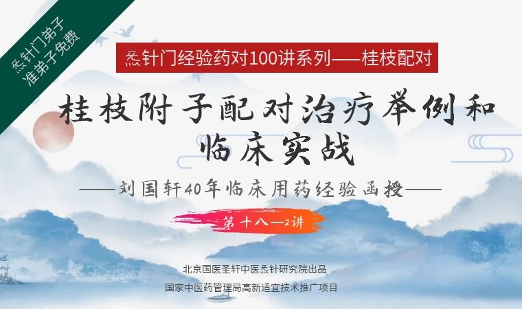 《Z6402-qz-刘国轩药对100讲-第十八-2讲:桂枝附子配对的临床应用-治疗举例和临床实战》