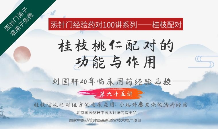 《Z6470-qz-刘国轩药对100讲-第六十五讲-桂枝桃仁的功能与作用》