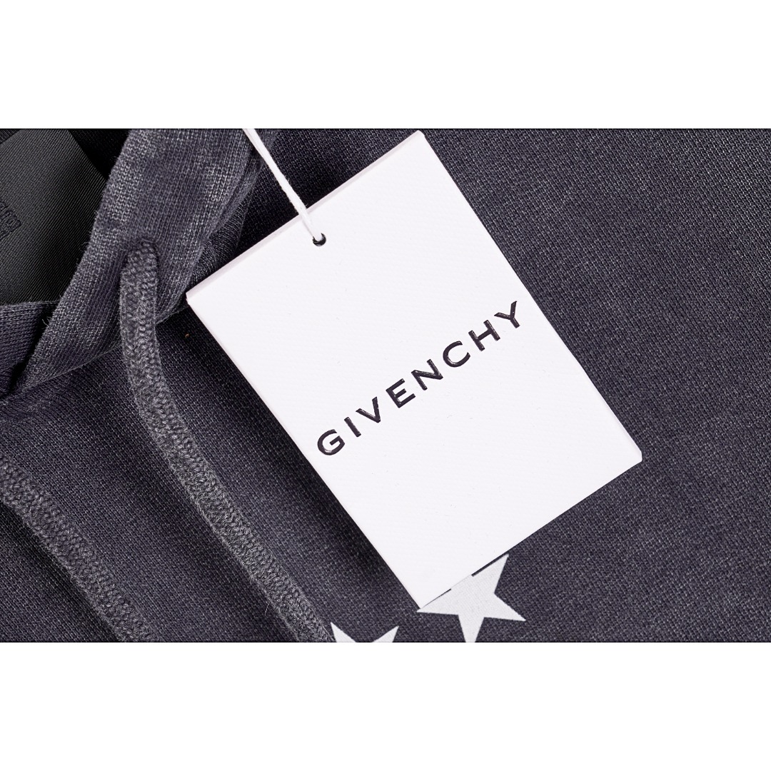 340 Givenchy/纪梵希 22FW 水洗刺绣印花连帽卫衣