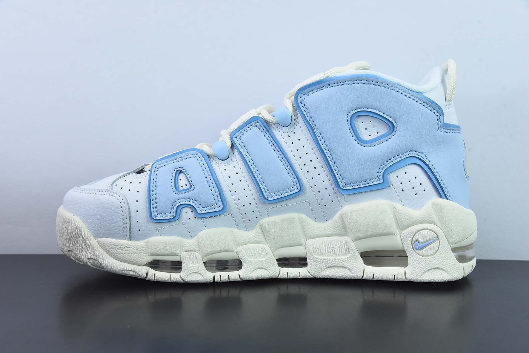 [Air Force Series]Air More Uptempo Off-white blue Represents the highest versi