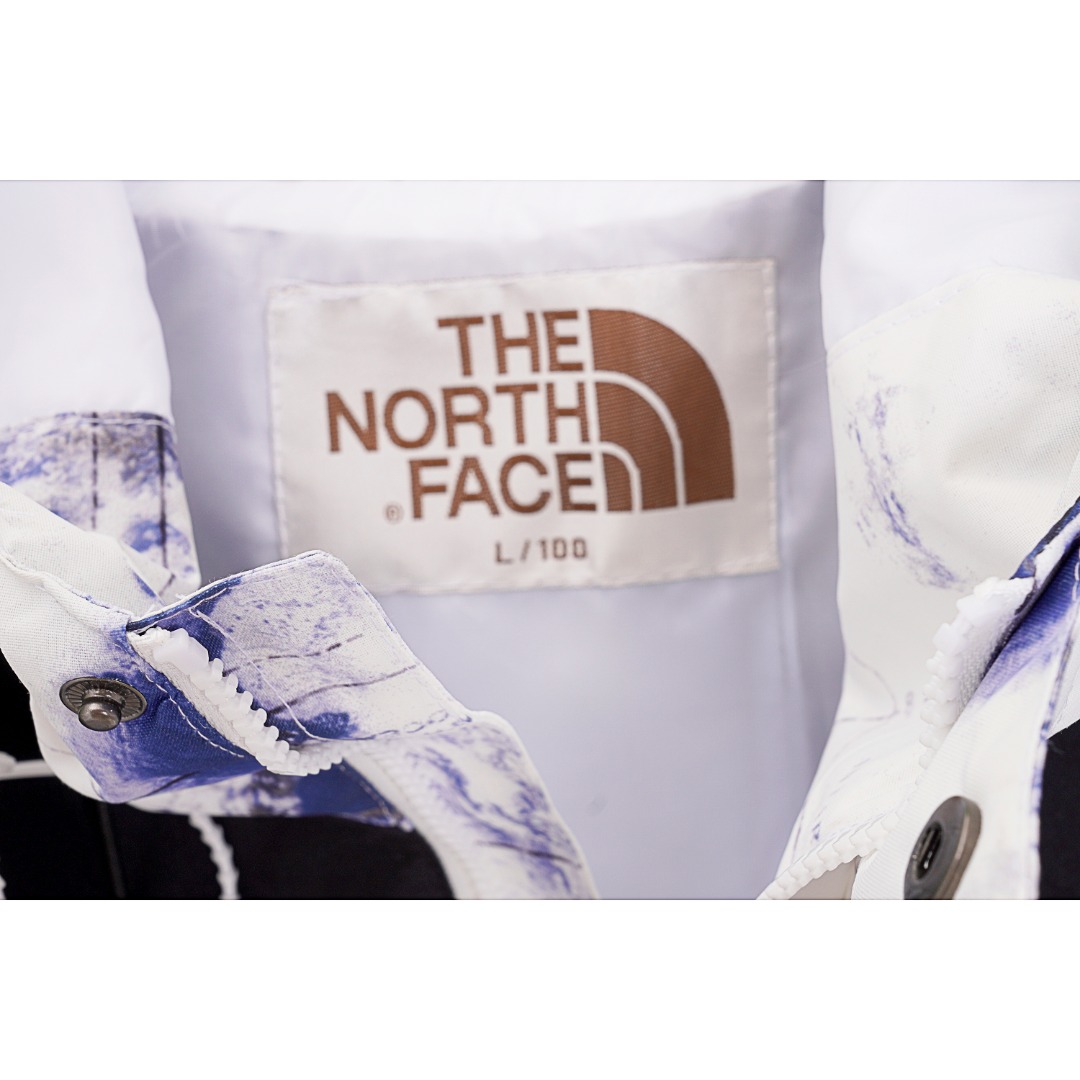 380 THE NORTH FACE北面 TNF 22ss 扎染刺绣户外冲锋衣