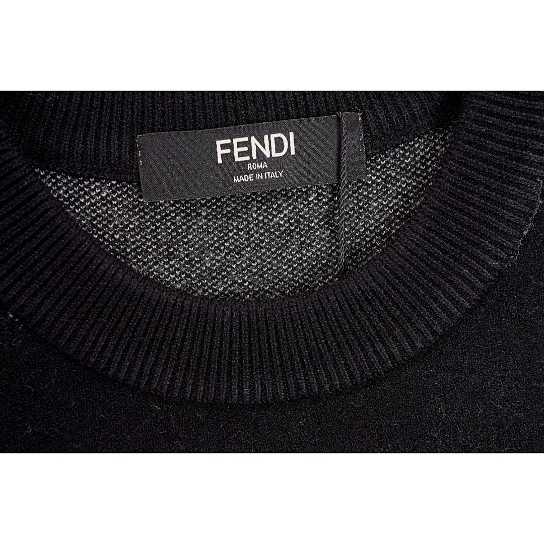 260 FENDI/芬迪 22FW FF描标提花圆领卫衣毛衣