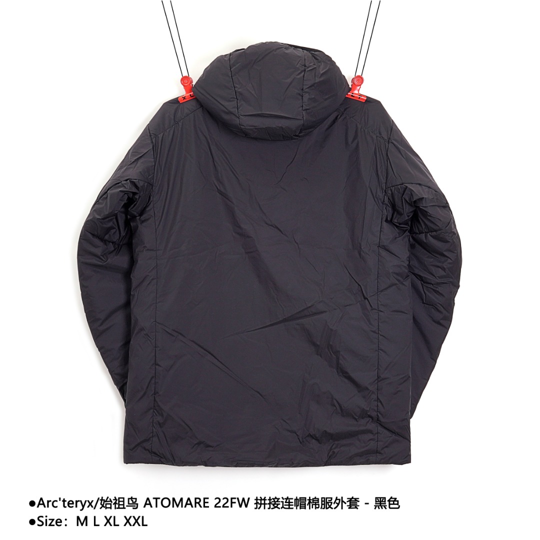 370 Arc'teryx/始祖鸟 ATOMARE 22FW 拼接连帽棉服外套