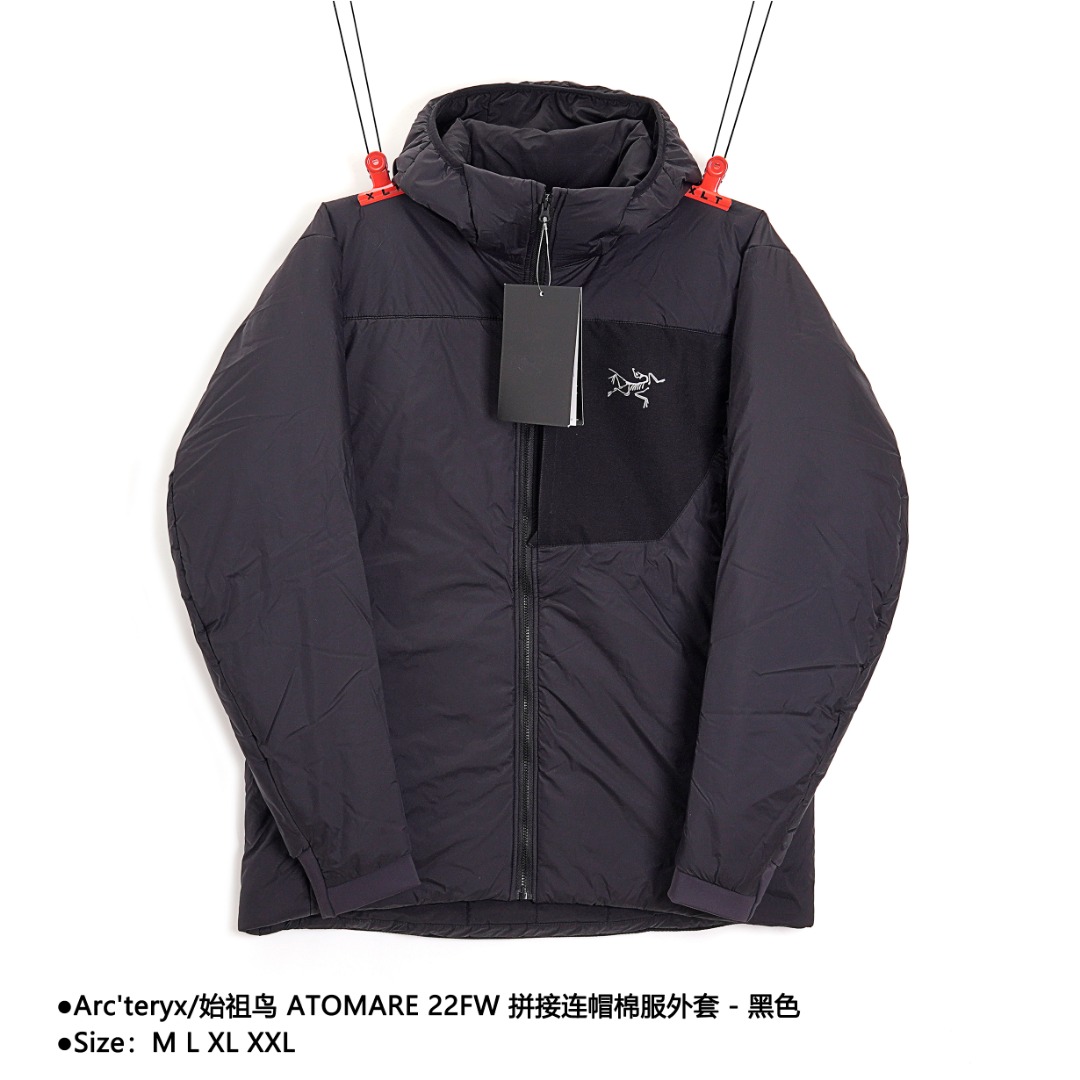 370 Arc’teryx/始祖鸟 ATOMARE 22FW 拼接连帽棉服外套