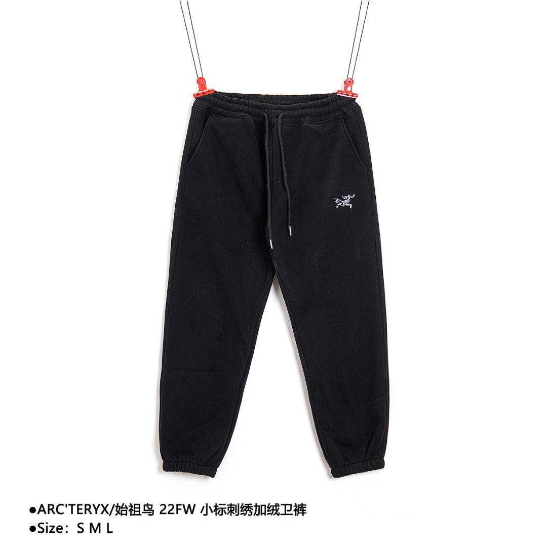 240 ARC’TERYX/始祖鸟 22FW 小标刺绣加绒卫裤