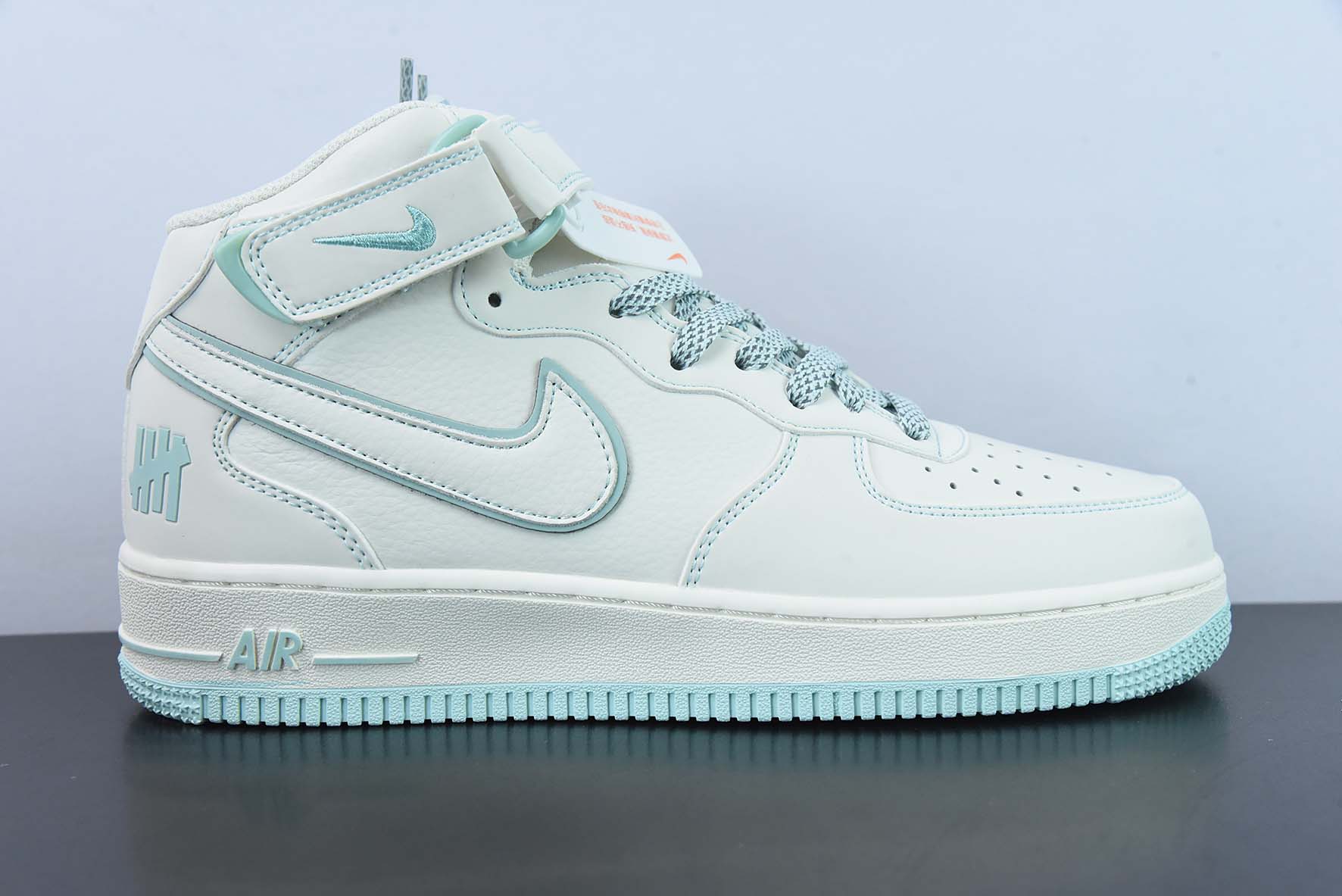 VAB41137345B NK Air Force 1 Mid '07 Azul claro y blanco Cielo estrellado Zapatillas casuales de caña media Nú…
