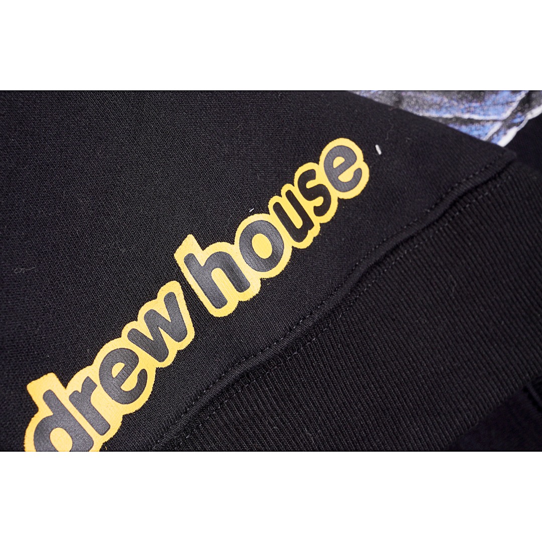 260 DREW HOUSE 王鹤棣同款蜂鸟印花圆领卫衣