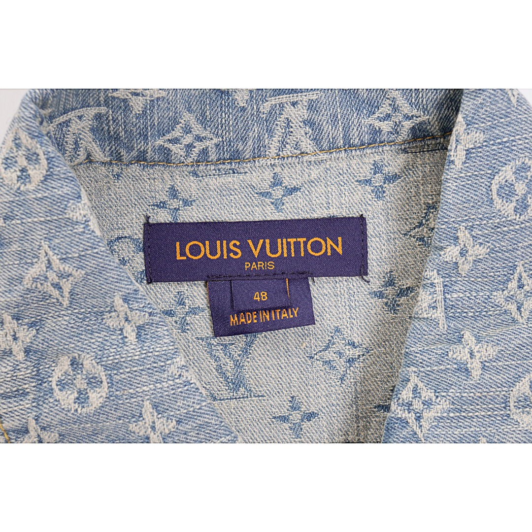 340 Louis Vuitton/路易威登 LV 刺绣提花牛仔外套